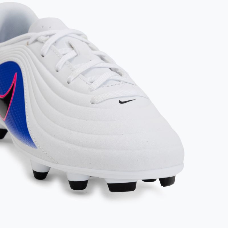 Children's football boots Nike Tiempo Maestro Club Jr FG/MG white/racer blue/pink blast/black 7
