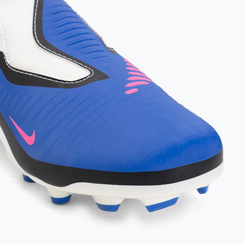 Children's football boots Nike Jr. Phantom 6 High Academy FG/MG racer blue/white/pink blast 7