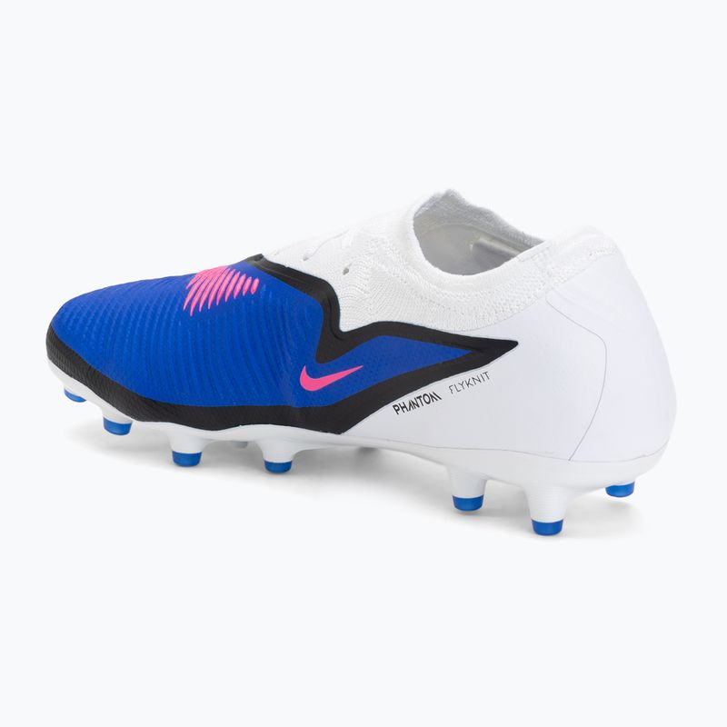 Men's football boots Nike Phantom 6 Low Pro AG racer blue/white/pink blast 3