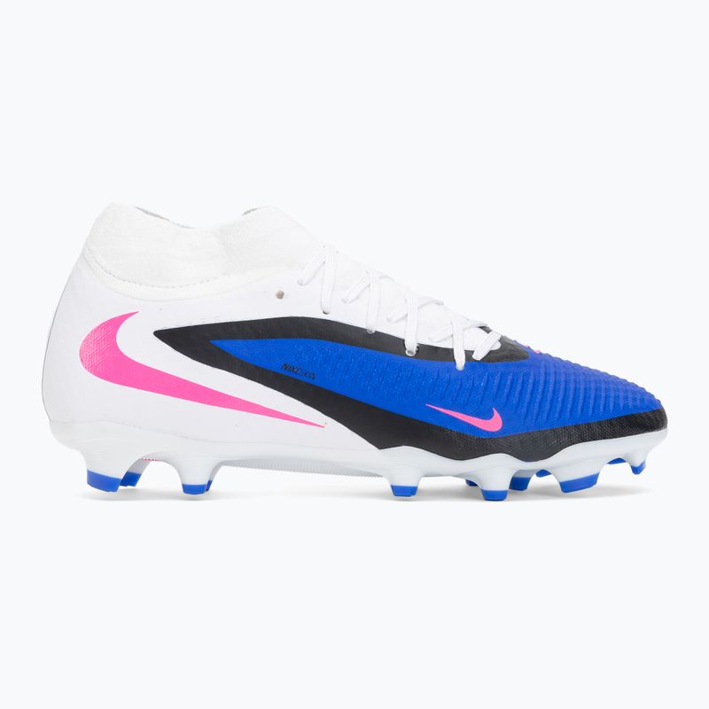 Men's football boots Nike Phantom 6 High Academy FG/MG racer blue/white/pink blast 2
