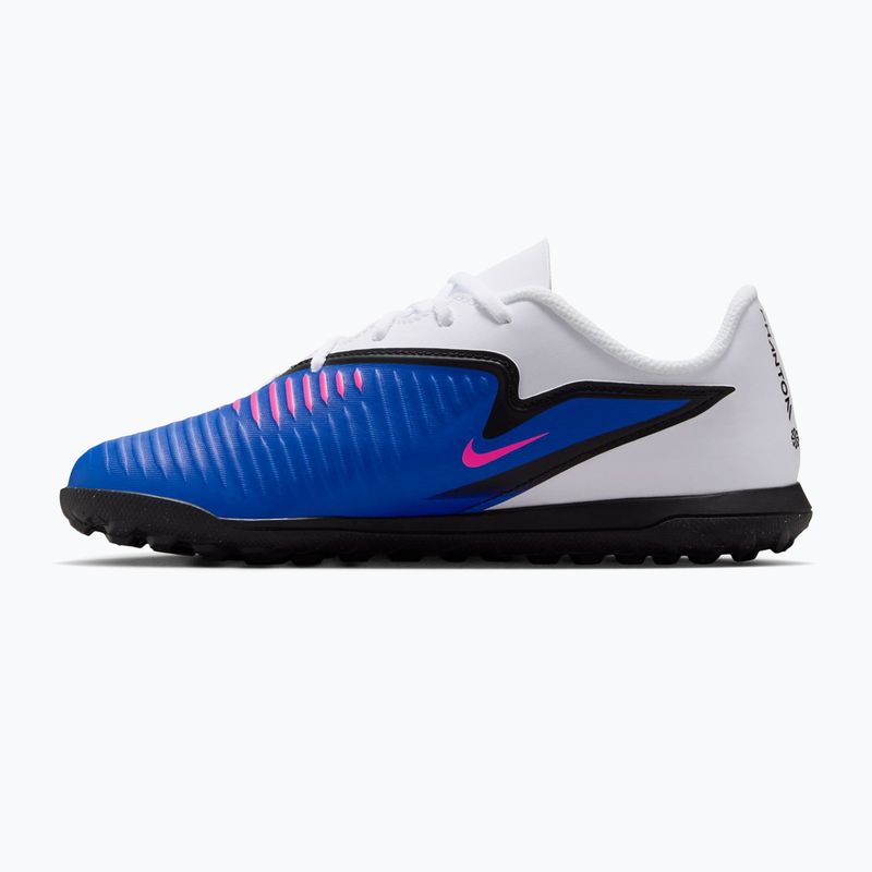 Junior football boots Nike Jr. Phantom 6 Low Club TF racer blue/white/pink blast 2