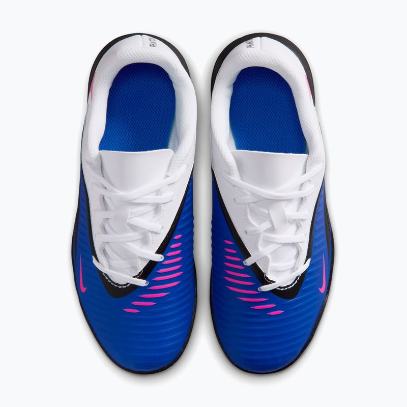 Junior football boots Nike Jr. Phantom 6 Low Club TF racer blue/white/pink blast 6
