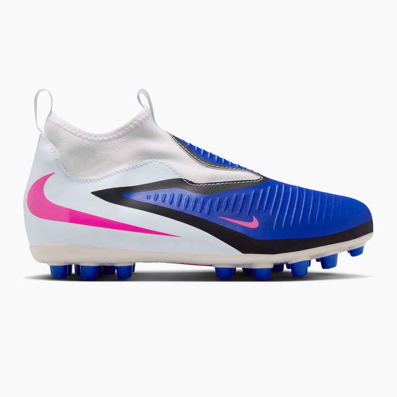 Children's football boots Nike Jr. Phantom 6 High Academy FG/MG racer blue/white/pink blast 8