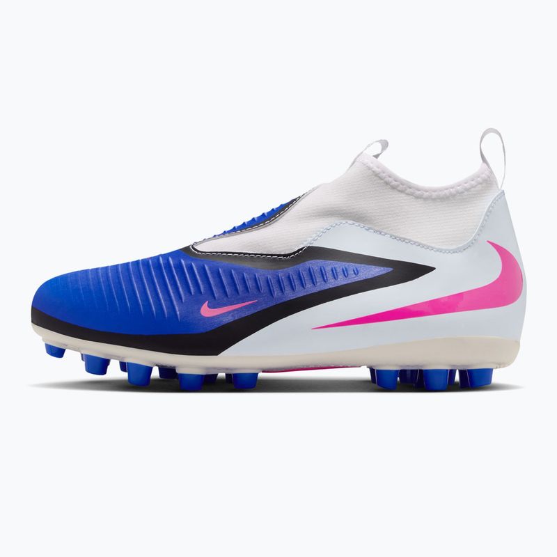 Children's football boots Nike Jr. Phantom 6 High Academy FG/MG racer blue/white/pink blast 9