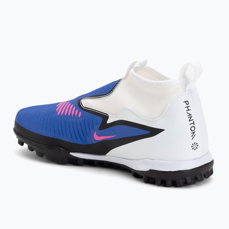 Children's football boots Nike Phantom 6 High Academy TF racer blue/white/pink blast 3