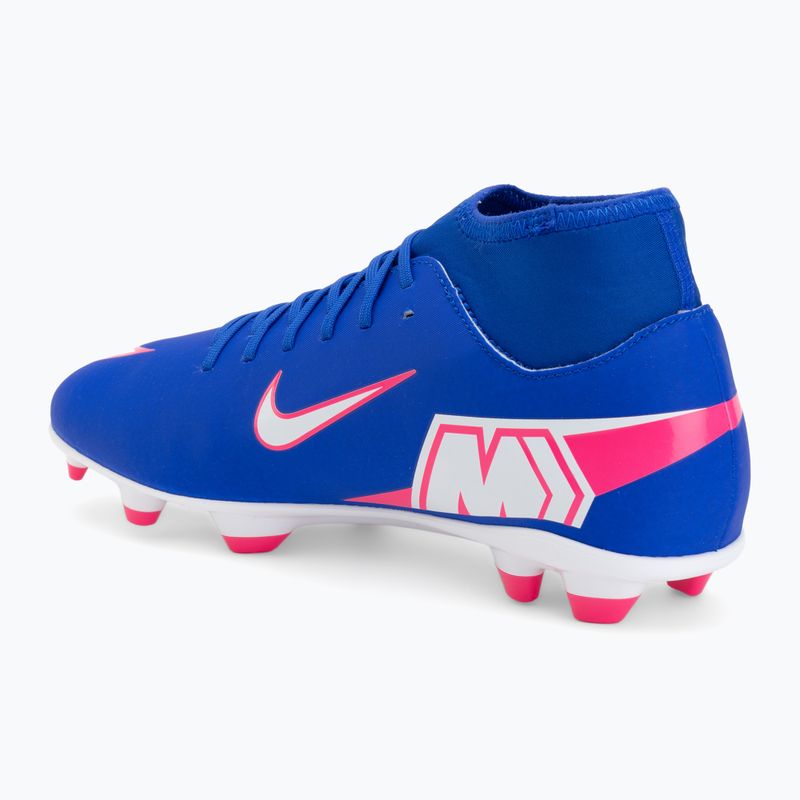 Men's football boots Nike Mercurial Superfly 10 Club FG/MG racer blue/white 3