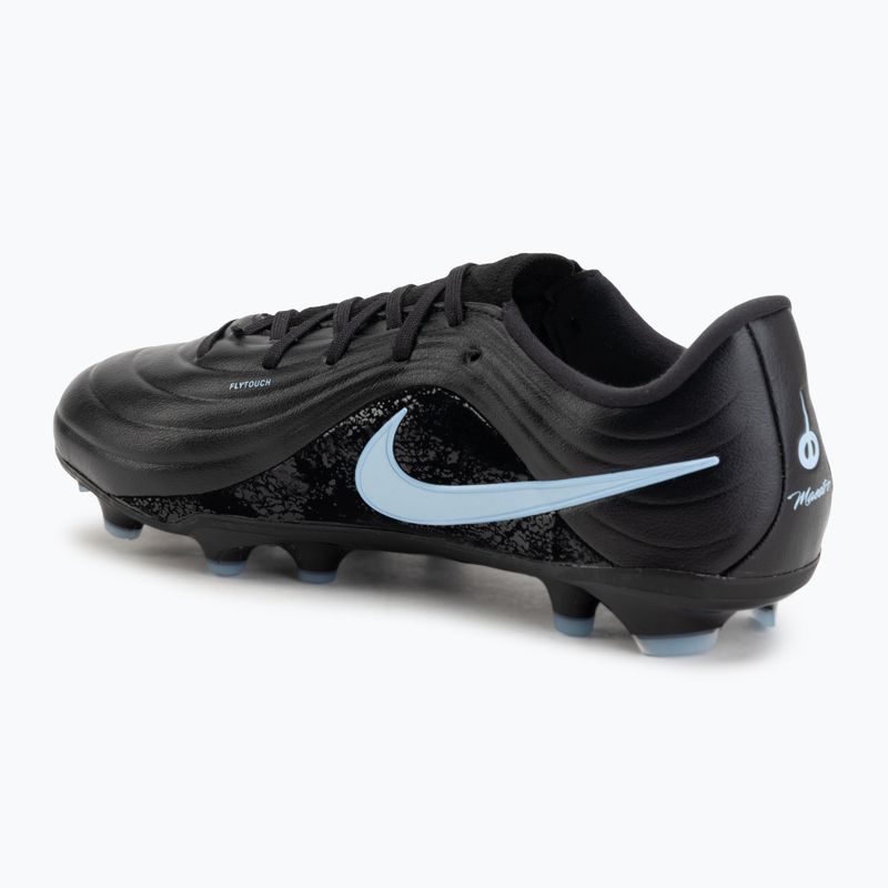 Children's football boots Nike Tiempo Maestro Academy Jr FG/MG black/ice blue 3