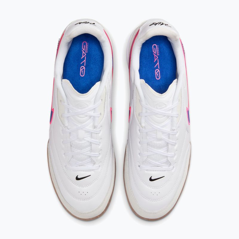 Men's football boots Nike Streetgato white/pink blast/racer blue 5