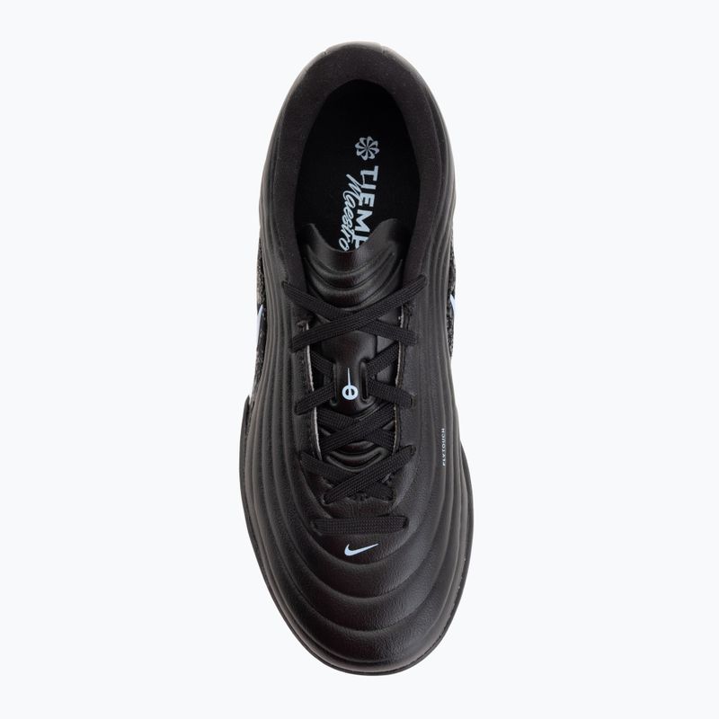 Children's football boots Nike Tiempo Maestro Academy Jr TF black/ice blue 5