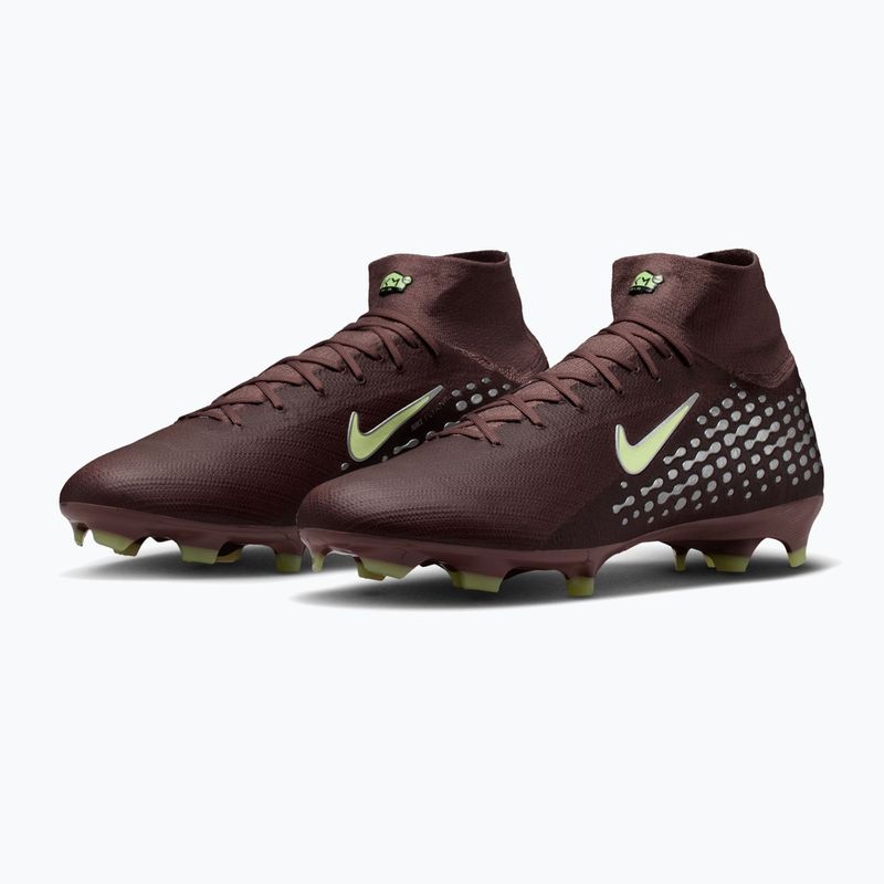 Men's football boots Nike Zoom Superfly 10 Pro Kylian Mbappe FG plum eclipse/metallic silver 3