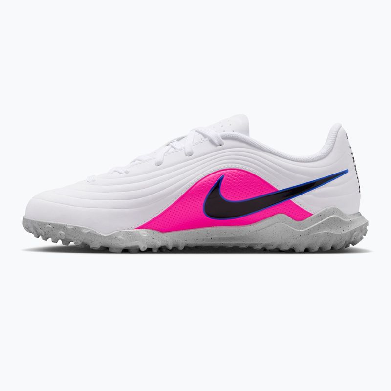 Children's football boots Nike Tiempo Maestro Club Jr TF white/racer blue/pink blast/black 9