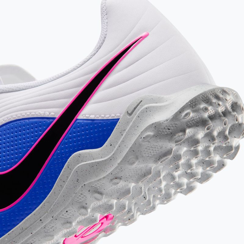 Children's football boots Nike Tiempo Maestro Club Jr TF white/racer blue/pink blast/black 15
