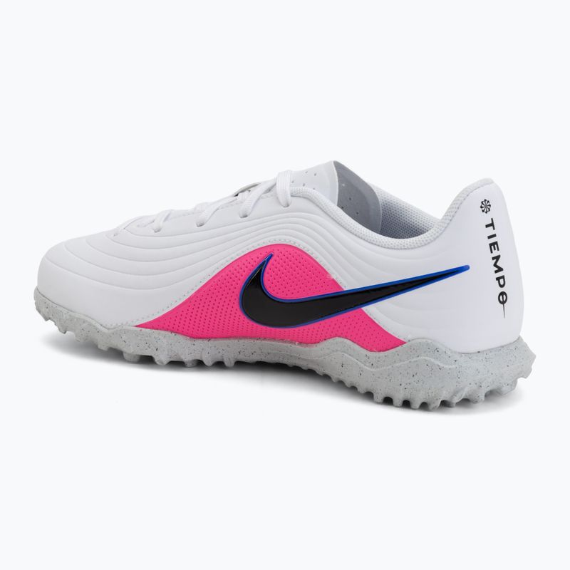 Children's football boots Nike Tiempo Maestro Club Jr TF white/racer blue/pink blast/black 3