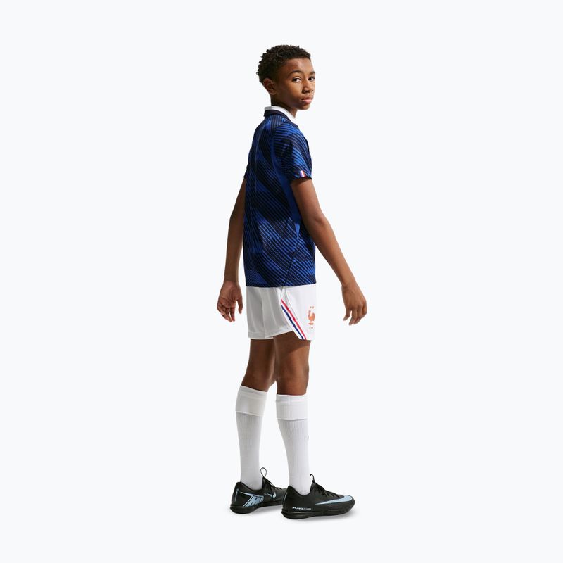 Children's football shorts Nike FFF 2026 Stadium Home white/metallic copper 4