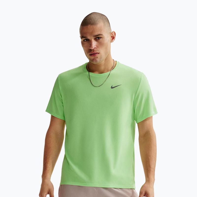 Men's running top Nike Miler Dri-Fit UV lime blast