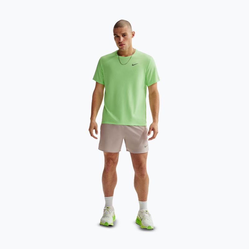 Men's running top Nike Miler Dri-Fit UV lime blast 2