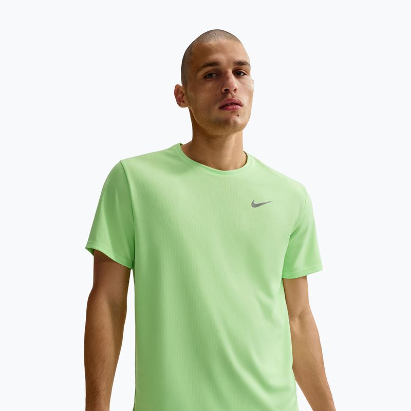 Men's running top Nike Miler Dri-Fit UV lime blast 4