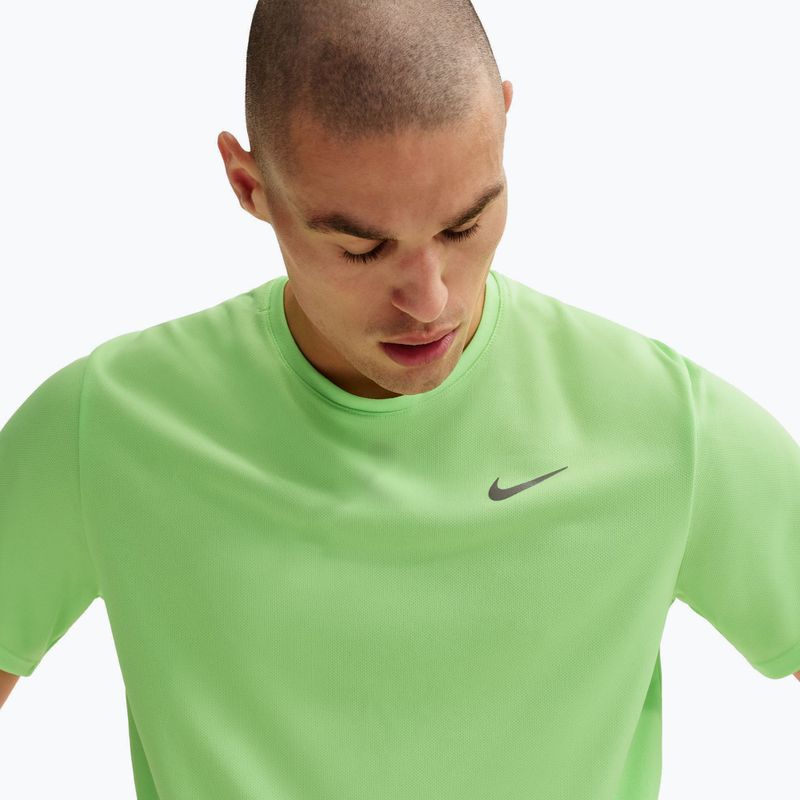Men's running top Nike Miler Dri-Fit UV lime blast 5