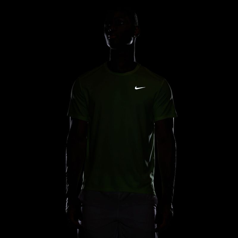 Men's running top Nike Miler Dri-Fit UV lime blast 7