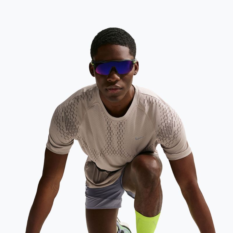 Men's running top Nike Stride Dri-Fit ADV cream li/mink brown 6