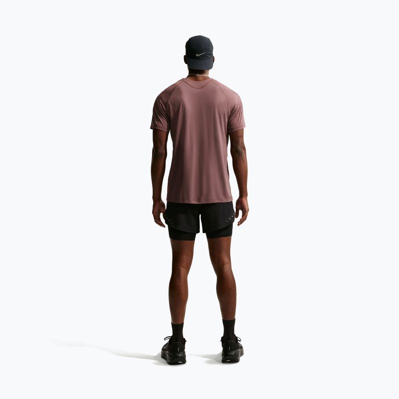 Men's running top Nike Stride Dri-Fit ADV tattoo/burgundy crush 4