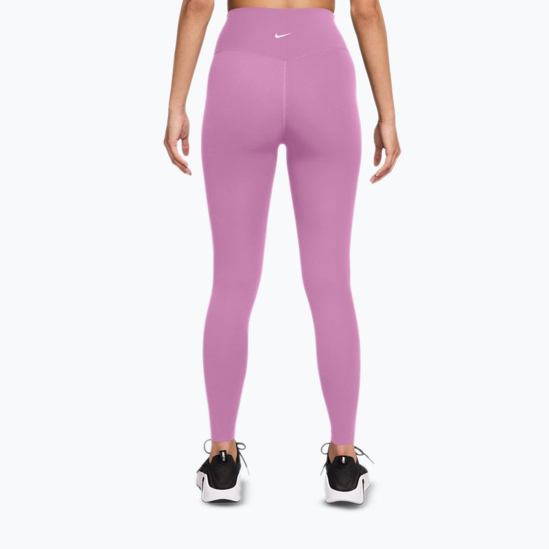Women's leggings Nike Zenvy High-Waisted 7/8 light magenta/white 2
