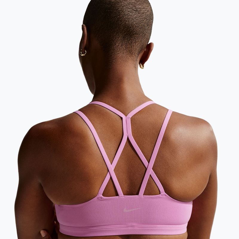 Training bra Nike Zenvy Strappy Light-Support light magenta/white 4