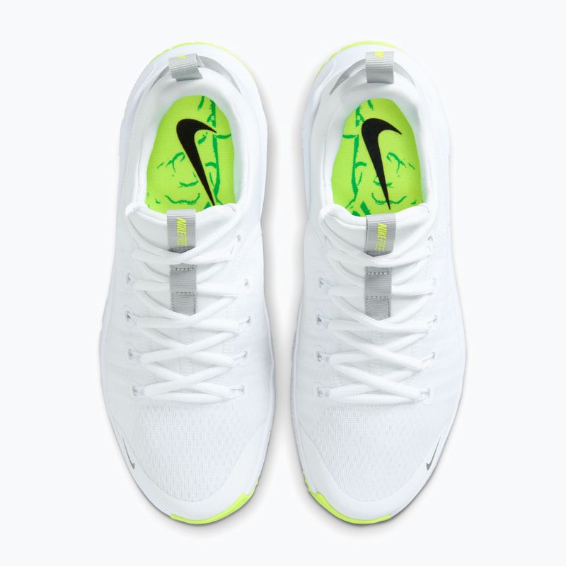 Women's training shoes Nike Free Metcon 6 white/volt/metallic silver 8