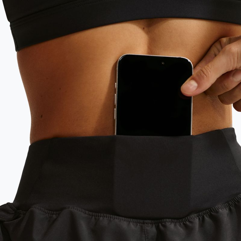 Women's running shorts Nike Tempo Swoosh Dri-Fit Mid-Rise Brief-Lined black/white 7