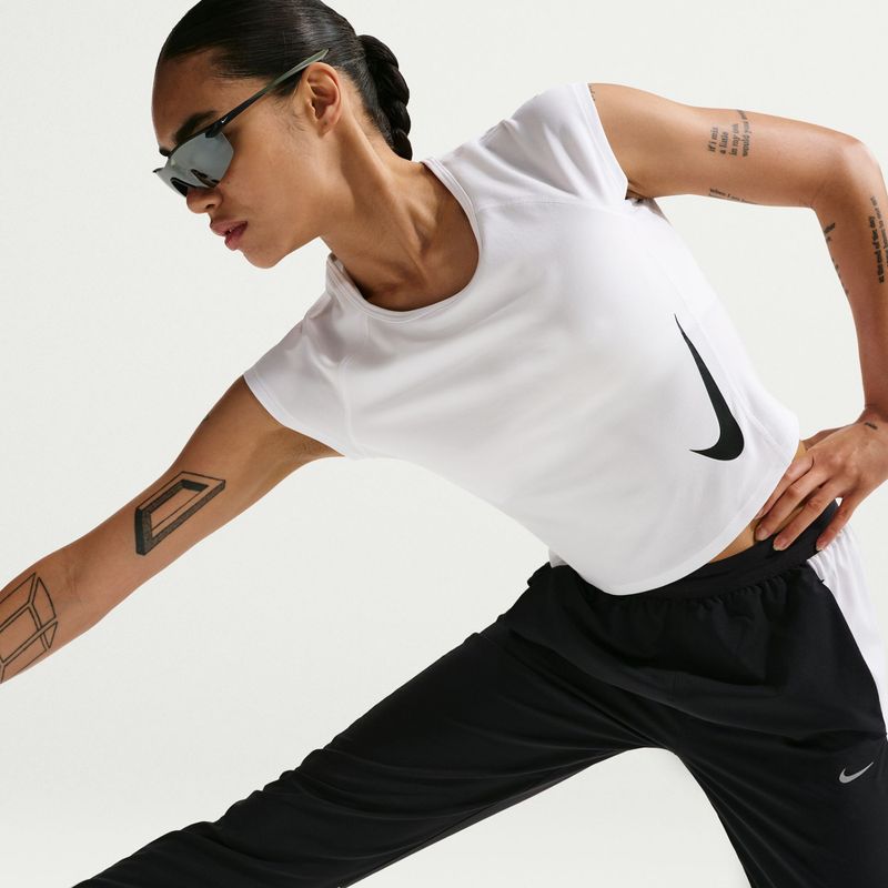 Women's running top Nike Swoosh Run Dri-Fit white/photon dust/black 6