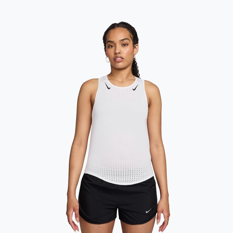 Women's running top Nike AeroSwift Dri-Fit ADV Singlet white/black