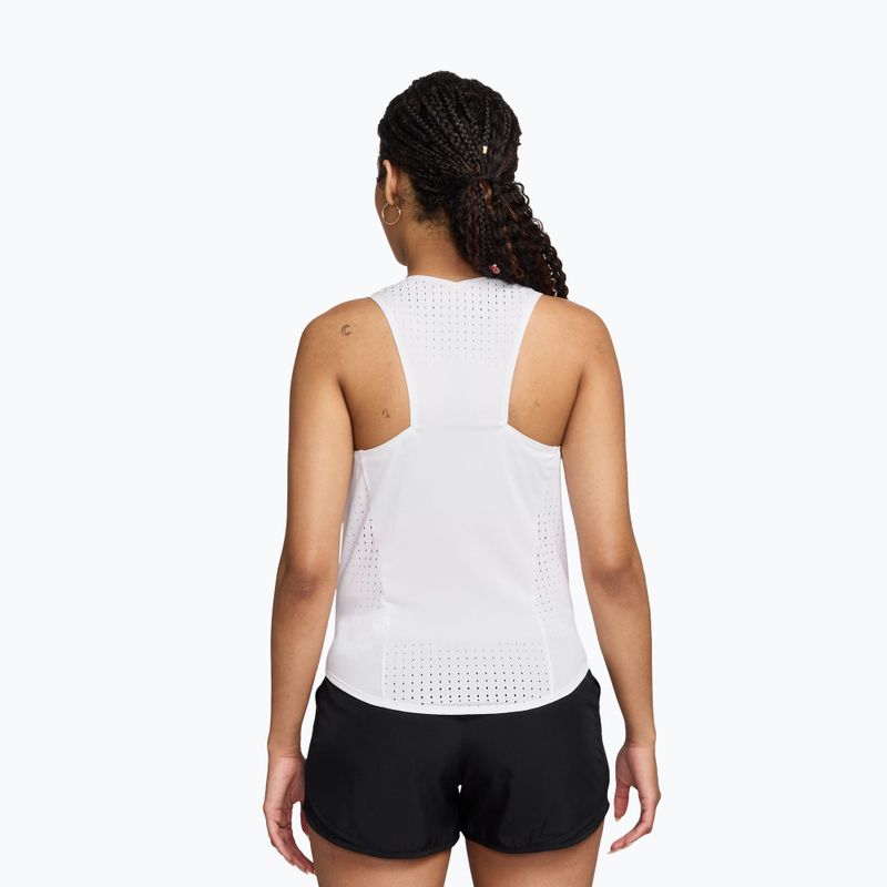 Women's running top Nike AeroSwift Dri-Fit ADV Singlet white/black 2