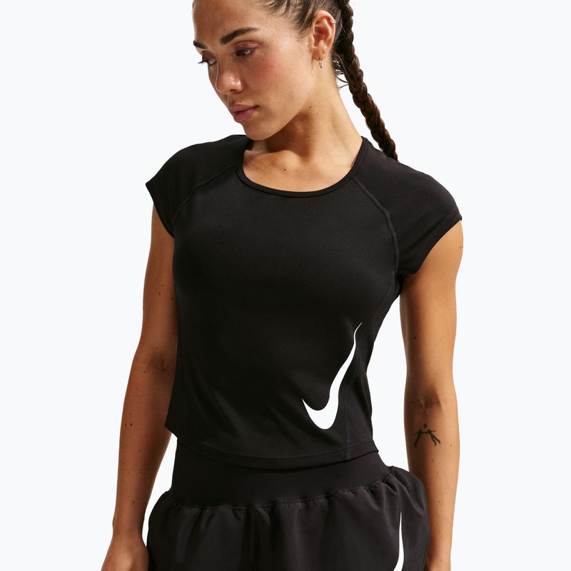 Women's running top Nike Swoosh Run Dri-Fit black/white/white 2