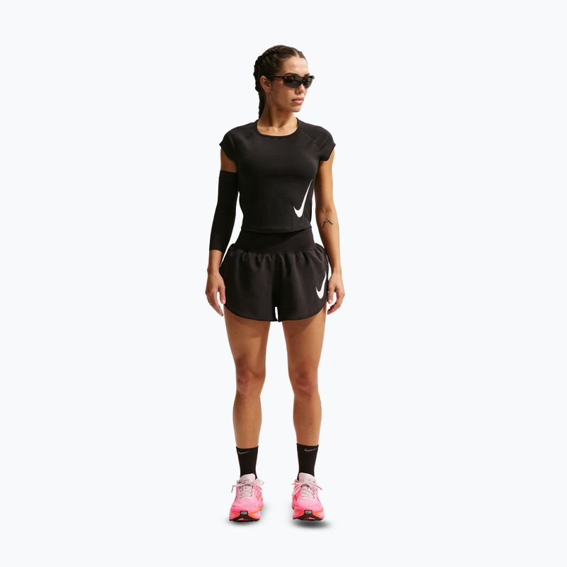 Women's running top Nike Swoosh Run Dri-Fit black/white/white 3