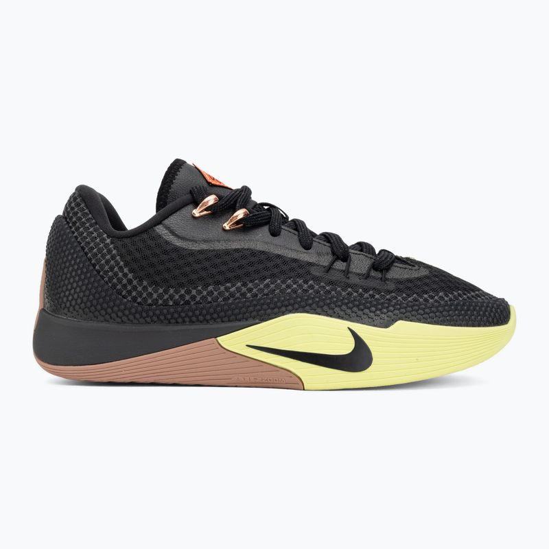 Men's basketball shoes Nike Street Flare black/light lemon twist/desert dust/black 2