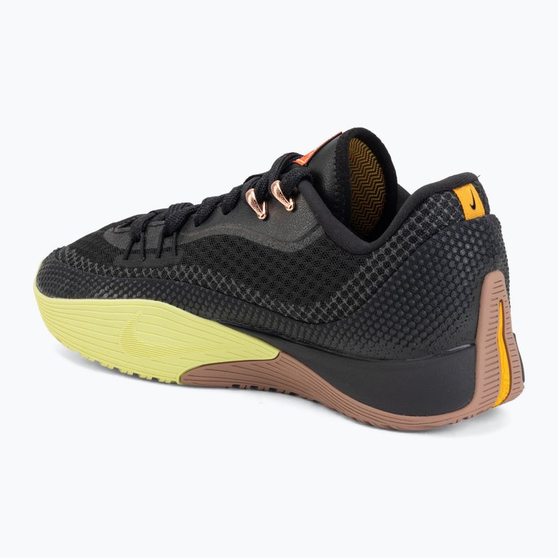 Men's basketball shoes Nike Street Flare black/light lemon twist/desert dust/black 3