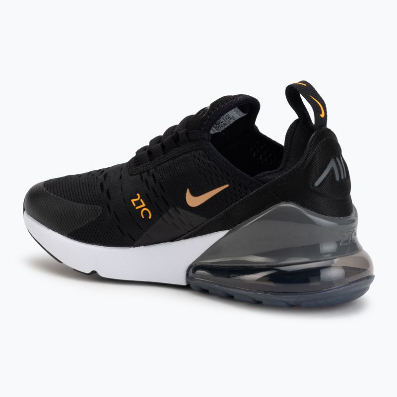 Children's shoes Nike Air Max 270 black/laser orange/metallic copper 3