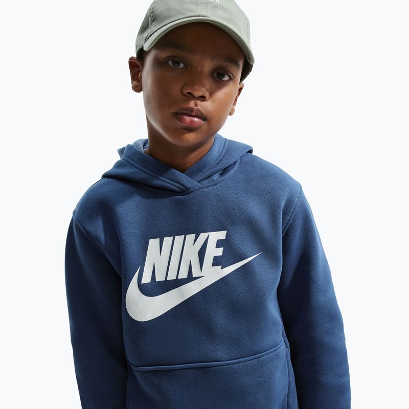 Children's sweatshirt Nike Club Fleece Hoodie mystic navy/white