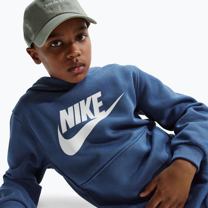 Children's sweatshirt Nike Club Fleece Hoodie mystic navy/white 5