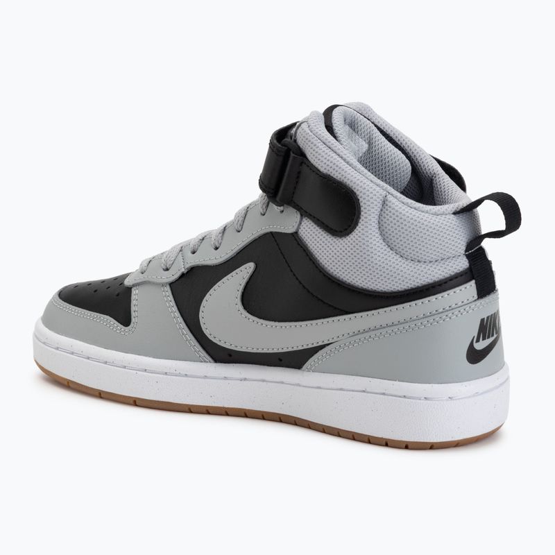 Children's shoes Nike Court Borough Mid 2 black/white/gum med brown/light smoke grey 3