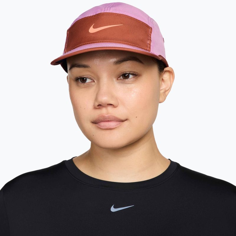 Baseball cap Nike Dri-Fit Fly light magenta/dusty peach/orange frost 3