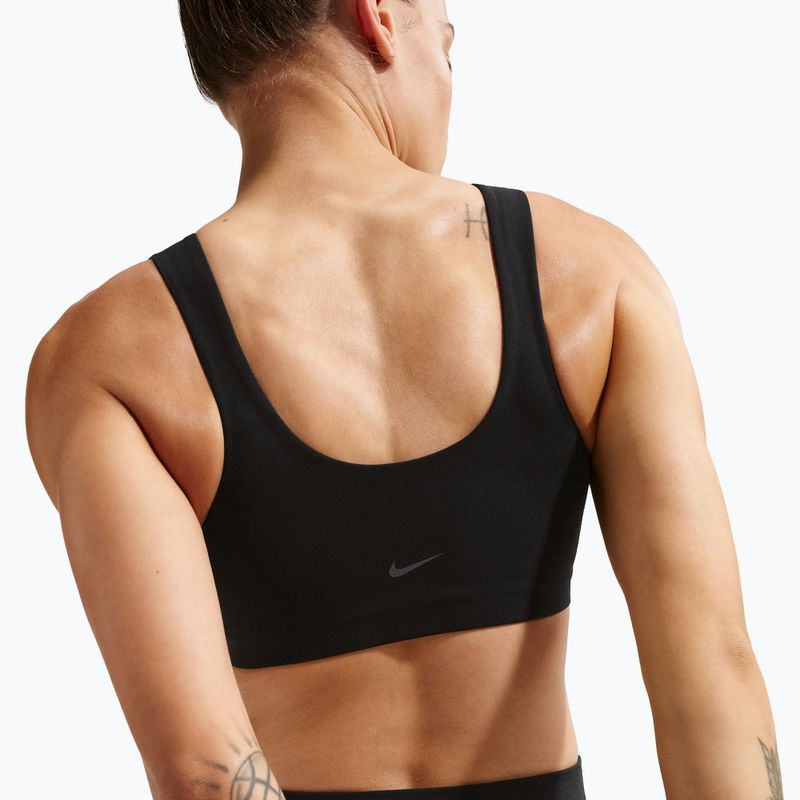 Training bra Nike Zenvy Light-Support Lightly Lined black/cool grey 3