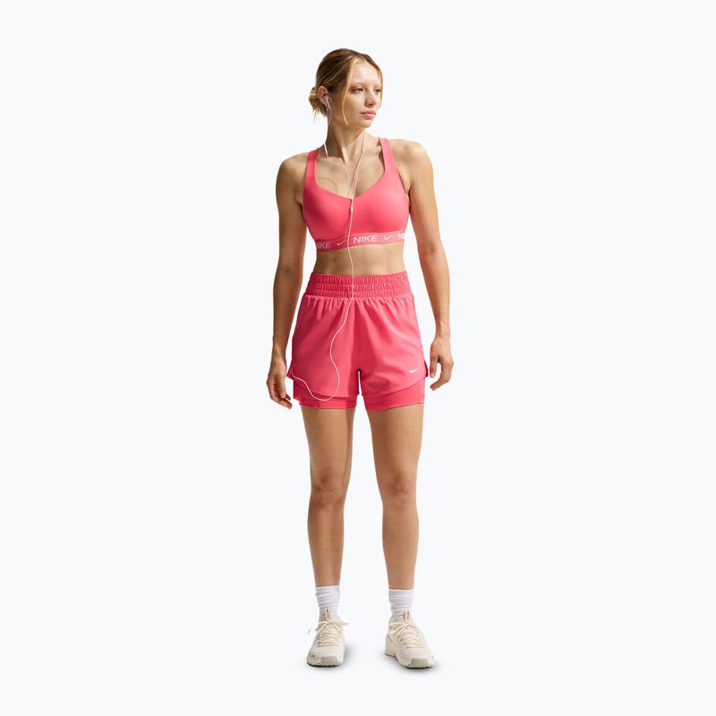 Women's shorts Nike One Dri-Fit High-Waisted 3" 2In1 sea coral/white 2