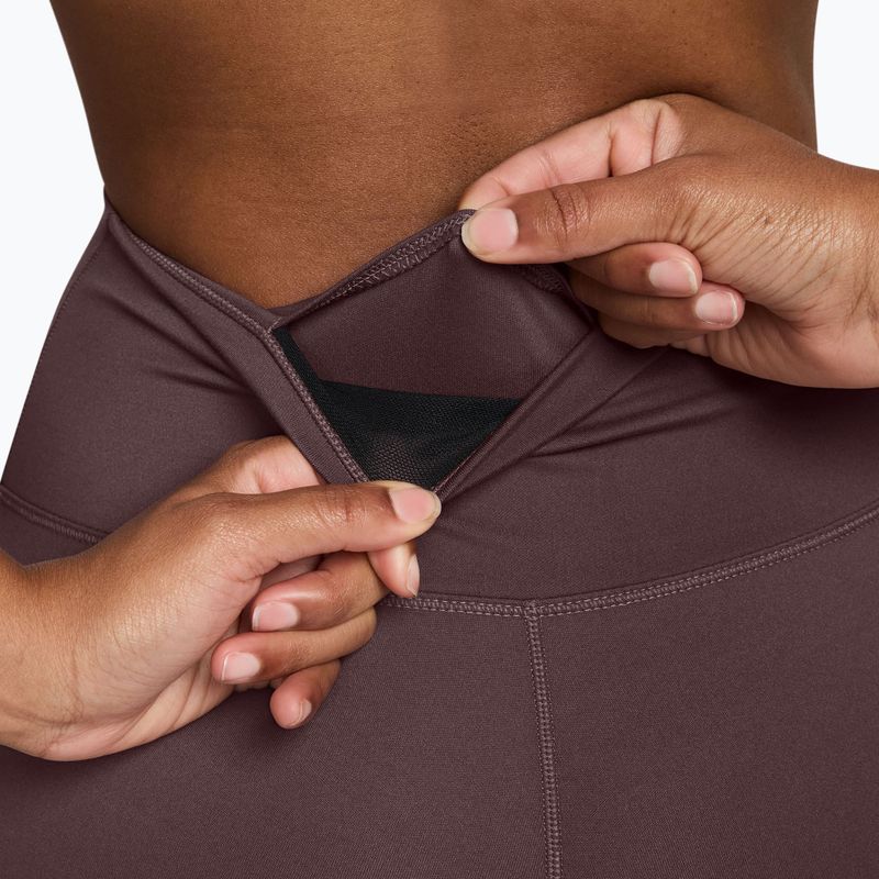 Women's leggings Nike One Seamless Front High-Waisted tattoo/white 7