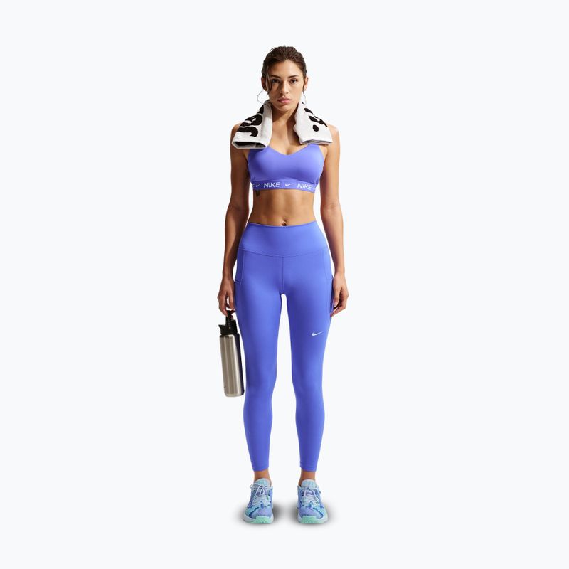 Women's training leggings Nike One High-Waisted 7/8 sapphire/white 2