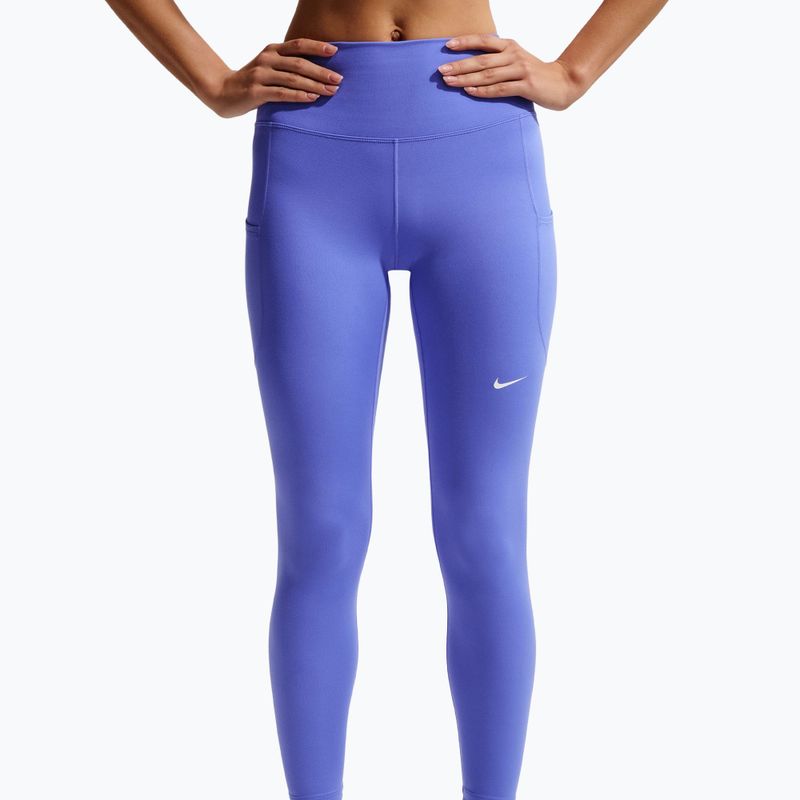 Women's training leggings Nike One High-Waisted 7/8 sapphire/white 4