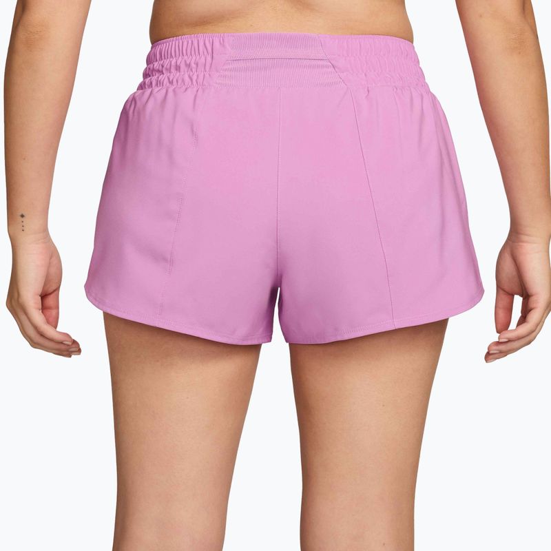 Women's shorts Nike One Dri-Fit 3" light magenta/white 2