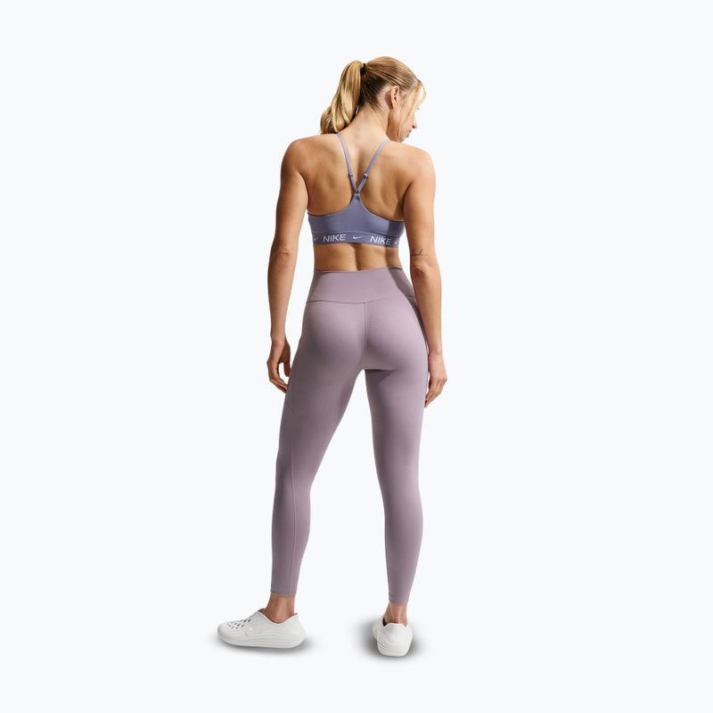 Women's training leggings Nike One High-Waisted 7/8 light violet ore/white 3