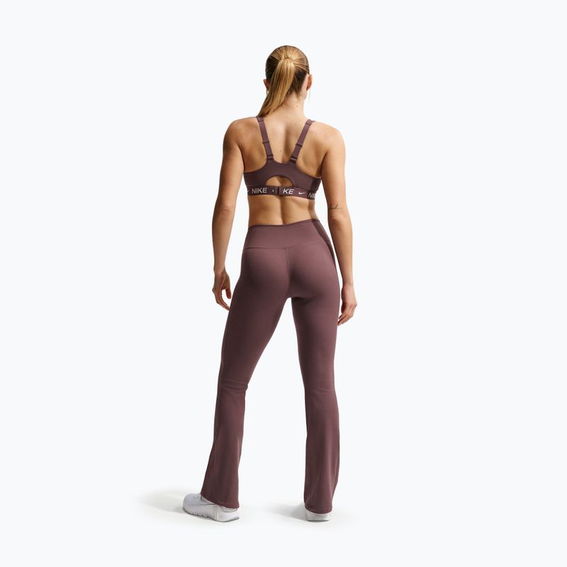 Women's leggings Nike One High Waisted Flared tattoo/white 3