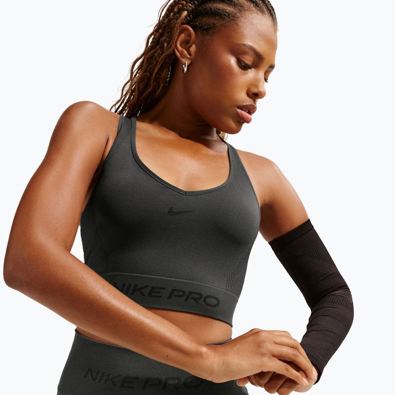 Women's T-shirt Nike Pro Seamless Dri-Fit Cropped dark 4